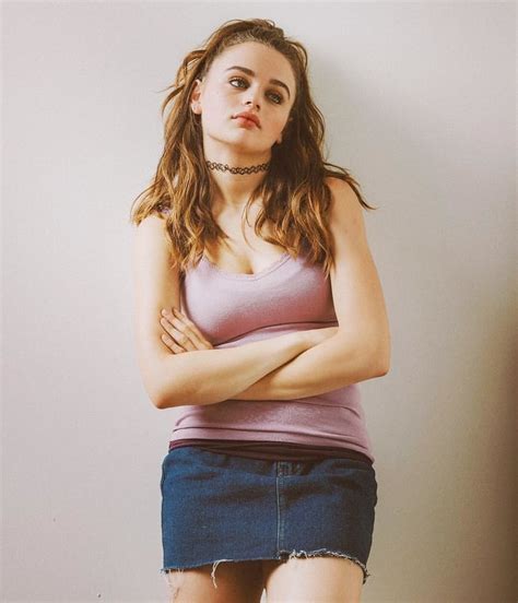 Joey King is wrapping up all her press for her newest film, The Bullet Train, but she's not finished sharing her absolutely iconic outfits.. The actress, 23, shared a series of photos on Instagram wearing a deep-V suit that put her strong abs (and a little underboob) on full display.. Joey goes hard in the gym, especially when she's training for intense roles that require stunt work.